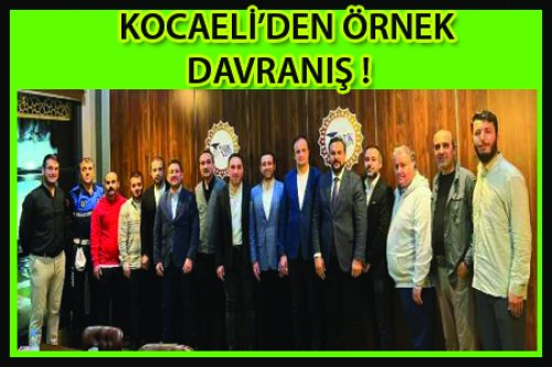 KOCAELİ'DEN ÖRNEK DAVRANIŞ!