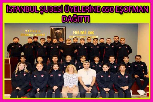 İSTANBUL ŞUBESİ 650 EŞOFMAN DAĞITTI
