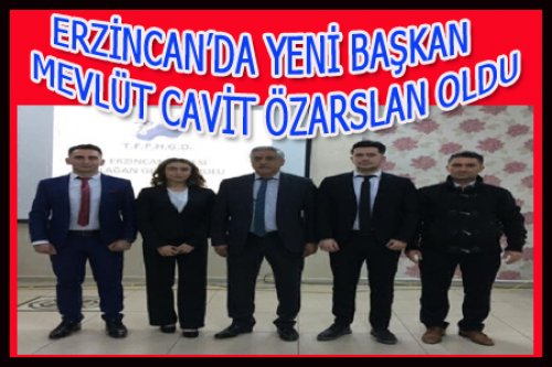ERZİNCAN’DA YENİ BAŞKAN MEVLÜT CAVİT ÖZARSLAN
