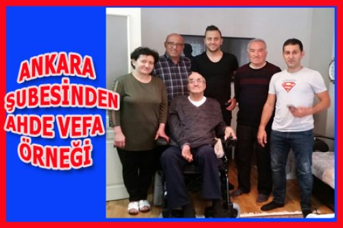 ALKIŞLAR ANKARA ŞUBESİNE..!