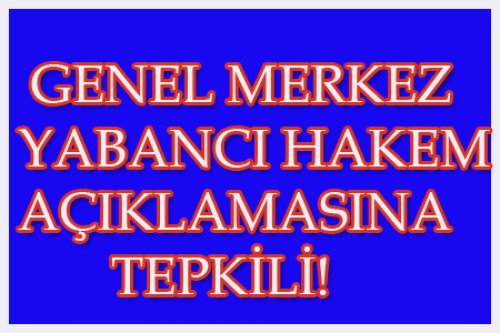GENEL MERKEZ OKAN BURUK'A TEPKİ GÖSTERDİ!