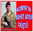 KONYA'YA ŞEHİT ATEŞİ DÜŞTÜ