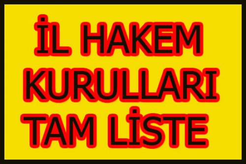 TÜM İHK KURULLARI